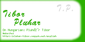 tibor pluhar business card